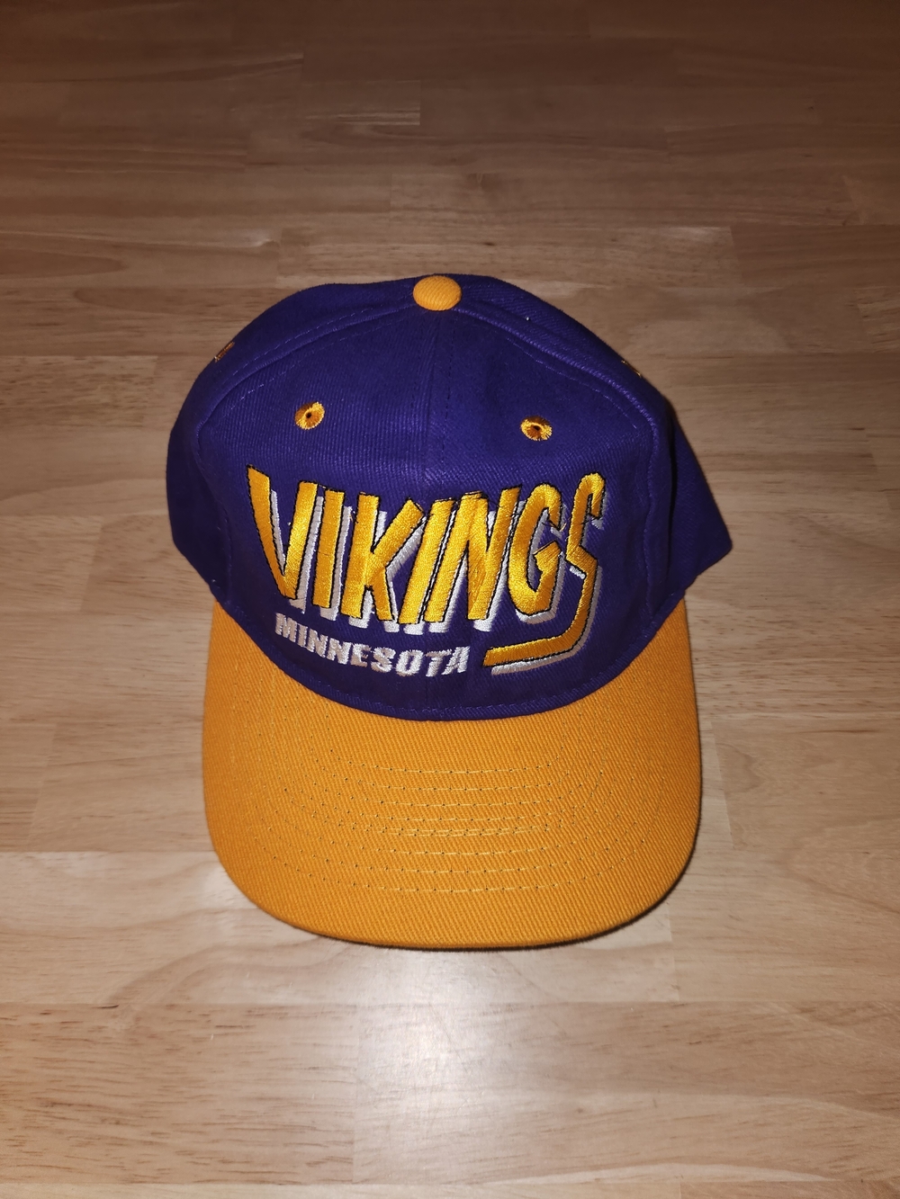 Vintage Y2K Minnesota Vikings Embroidered Ajustable Unisex Purple and Yellow Hat